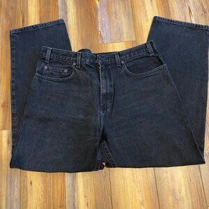 Kirkland Signature Men's 5-Pocket Jeans, Relaxed Fit, Black (36x30)